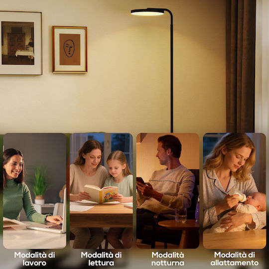 Lampa de podea Negru