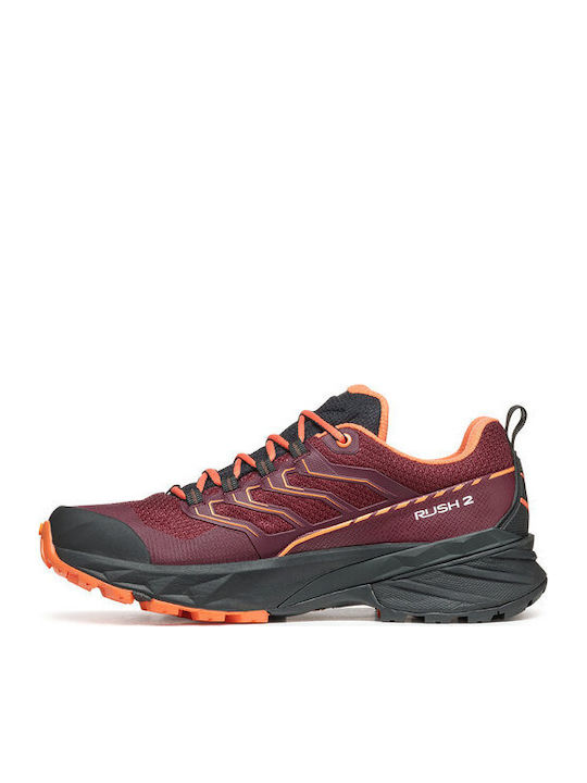 Scarpa Rush 2 Women's Hiking Shoes Waterproof with Gore-Tex Membrane Burgundy