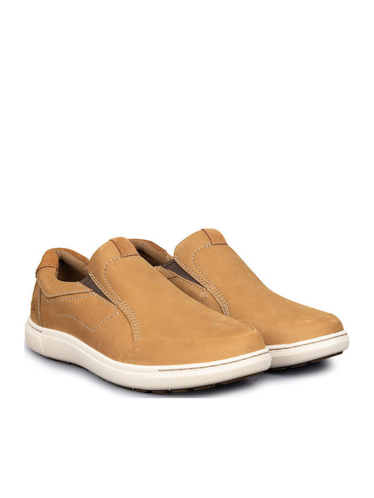 Clarks Mapstone Step Ανδρικά Μοκασίνια Μπεζ