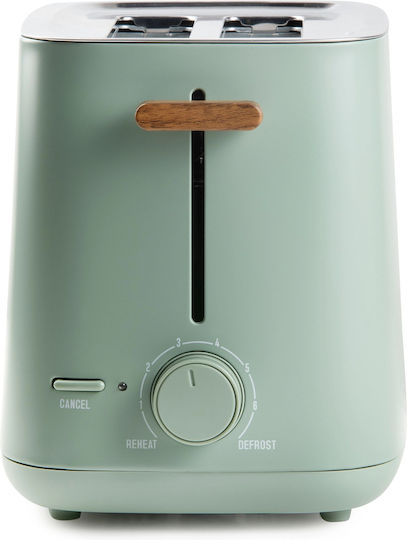Domo Wood You Toaster 2 Schlitze 1000W Grün