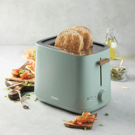 Domo Wood You Toaster 2 Schlitze 1000W Grün