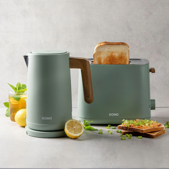 Domo Wood You Toaster 2 Schlitze 1000W Grün