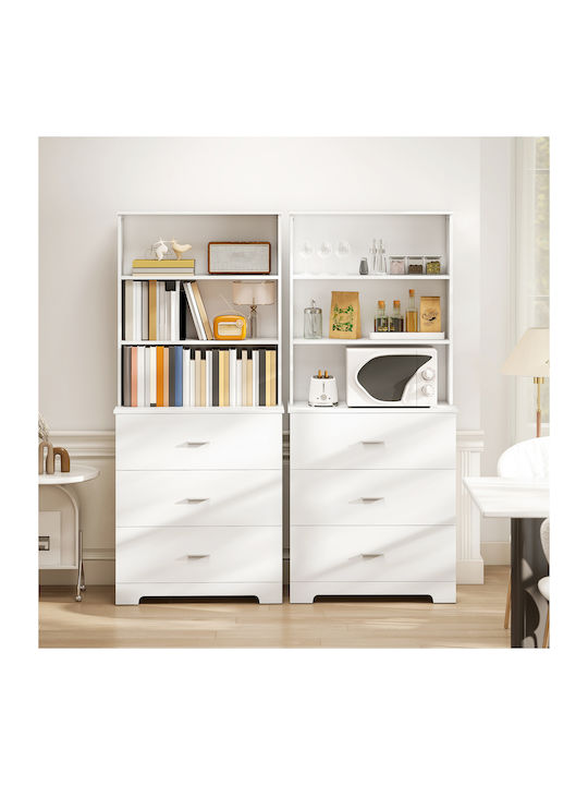 Bookcase White 79x39.5x182.2cm
