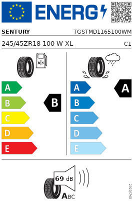 Sentury 245/45R18 100W XL Θερινό Λάστιχο για Επιβατικό Αυτοκίνητο