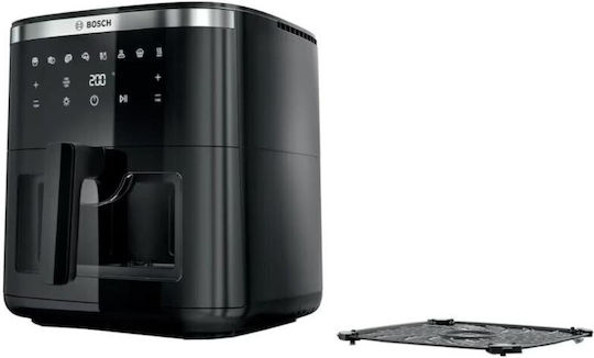 Bosch Series 6 Heißluftfritteuse mit Doppel-Abnehmbarer Korb 7.2Es Schwarz