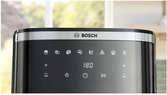 Bosch Series 6 Heißluftfritteuse mit Doppel-Abnehmbarer Korb 7.2Es Schwarz