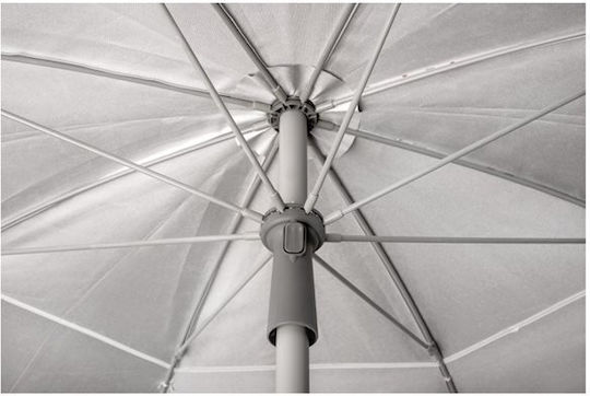 Terra Nation Au Kiri Rpet Folding Beach Umbrella Diameter 1.8m with UV Protection and Air Vent White