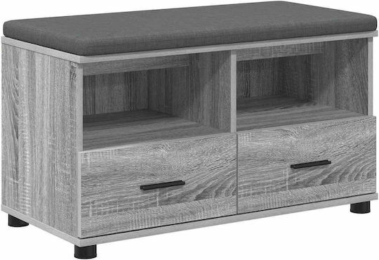 Eingangsmöbel mit Bank Gray Sonoma 80x38x46cm