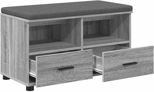 Eingangsmöbel mit Bank Gray Sonoma 80x38x46cm