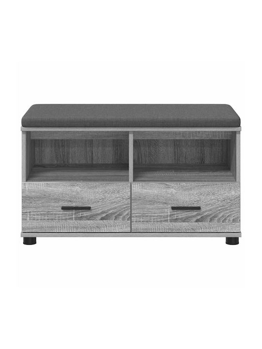 Мебел За Антре с Пейка Сив Сонома 80x38x46см