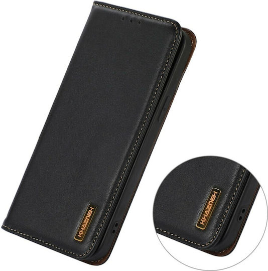 Khazneh Book Piele Negru (Poco F8 Pro)