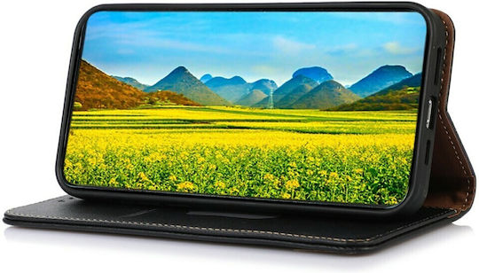Khazneh Book Piele Negru (Poco F8 Pro)