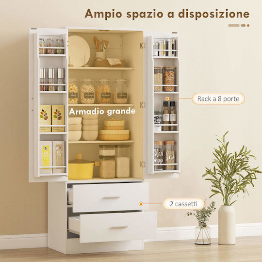 Bodenstehender Schrank White 60x40x159cm