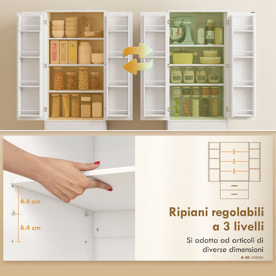 Bodenstehender Schrank White 60x40x159cm