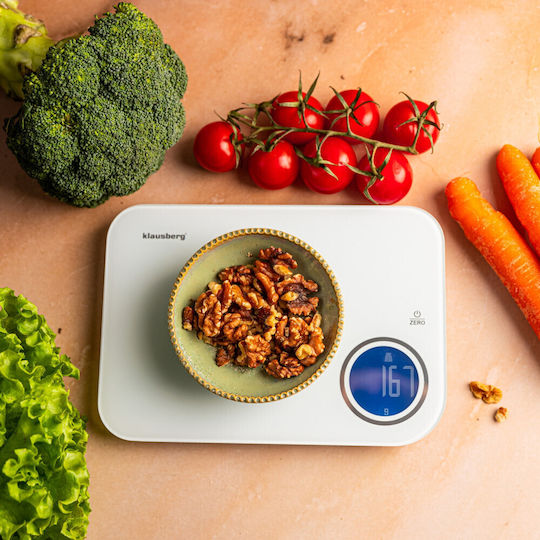Klausberg Digital Kitchen Scale Up To 10kg White