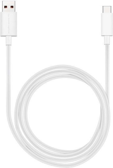 Huawei USB 2.0 Cable USB-C male - USB-A Λευκό 1m LX1218 Bulk