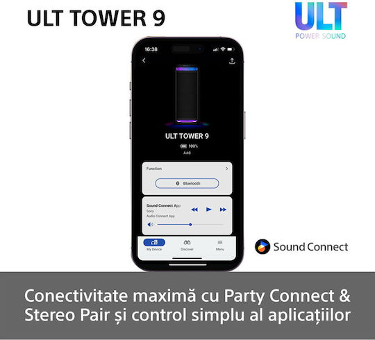 Sony ULT Tower 9DC Schwarz Lautsprecher