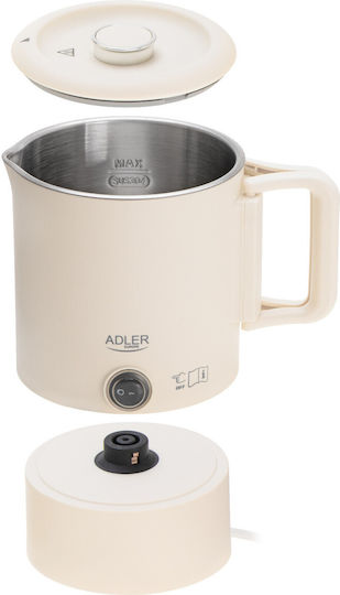 Adler Електрическа Кана 800ml 650W Бежова