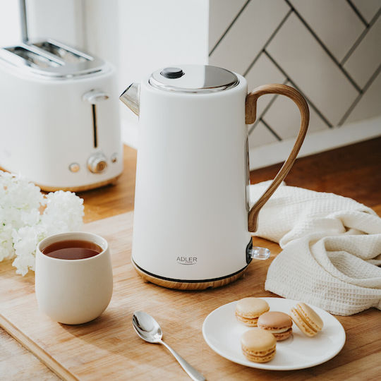 Adler Kettle 1.7lt 2200W White