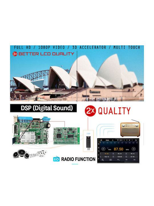 Car Audio System for Nissan Note 2004-2013 (Bluetooth/USB/AUX/WiFi/GPS/Apple-Carplay/Android-Auto) with Touch Screen 7"
