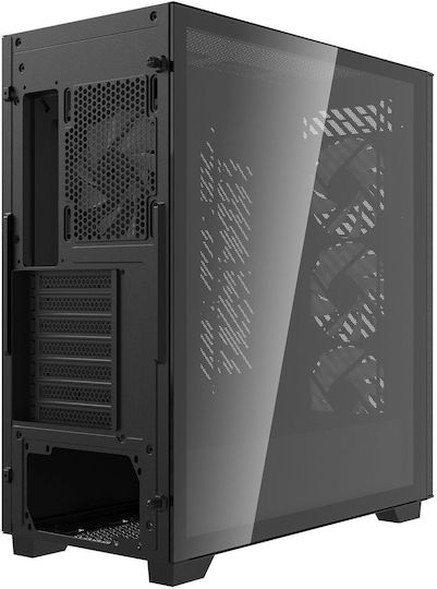 Adata XPG Valor Air Pro Gaming Midi Tower Computer Case with Side Window and ARGB Lighting Black