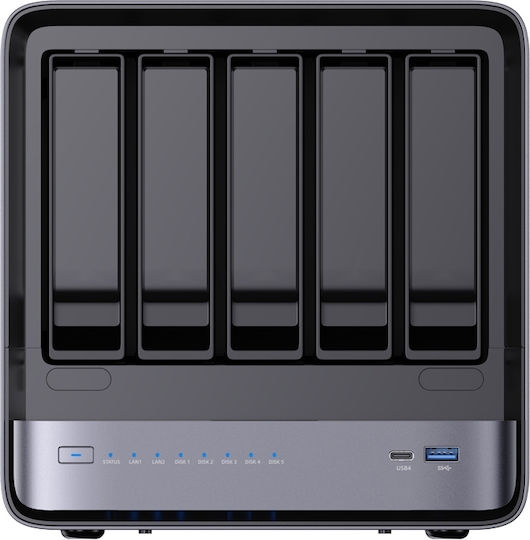 Minisforum NAS N5 Pro NAS με 5 θέσεις για HDD/M.2/SSD και 2 θύρες Ethernet