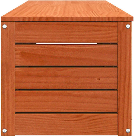 vidaXL Wooden Decorative Trunk Brown 109x36.5x33cm