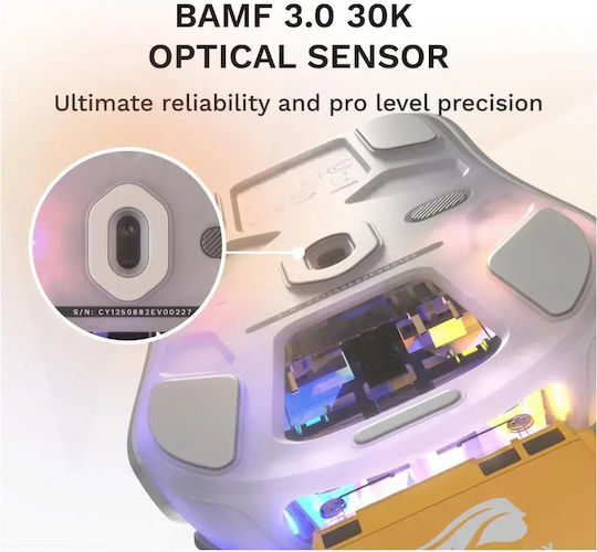 Glorious Model D Ασύρματο Gaming Ποντίκι Λευκό