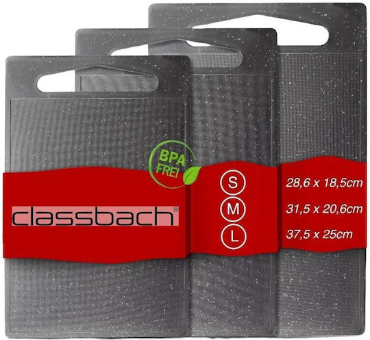 CLASSBACH 4012 Σετ Επιφάνεια Κοπής Πλαστική Γκρι 3τμχ