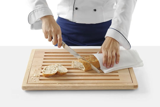 Hendi Rectangular Wooden Chopping Board for Bread Brown 48x32cm
