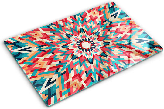 Schneidebrett Aus Glas Für Küchenarbeitsplatte Mit Gehärtetem Glas Kaleidoskop 80x52 Cm Schneidebrett Aus Glas Für Küchenarbeitsplatte Mit Gehärtetem Glas Kaleidoskop 80x52 Cm