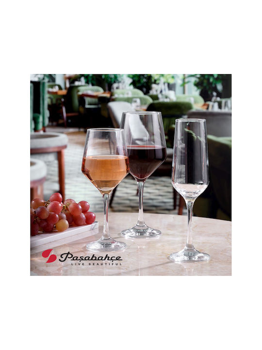 Pasabahce Set of Glasses White Wine / Champagne made of Glass Stemmed 195ml 6pcs