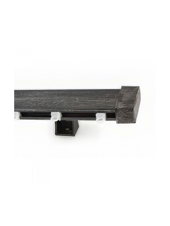 Anartisi Einweg Vorhangschiene in Gray Farbe 160εκ. IDEAL LIGHT MY31