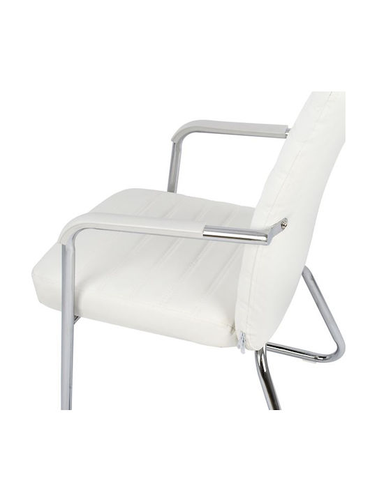 Кресло Гост Daley в Бял Цвят 55.5x67.5x94см 1бр