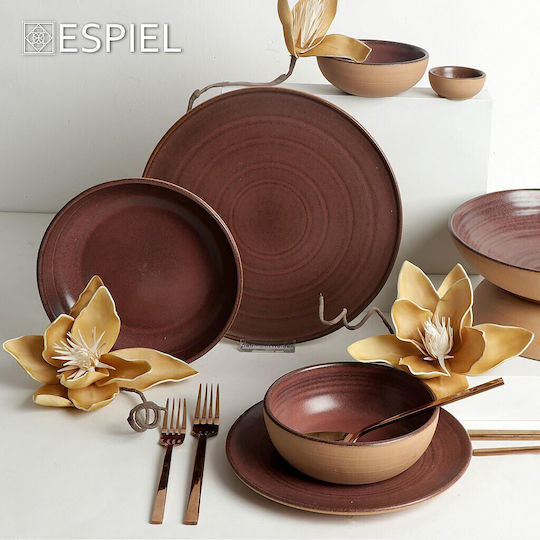 Calabria Plate Soup Pink with Diameter 26cm 3pcs