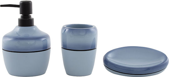 Nef-Nef Homeware Glass Настолен Съд за сапун Стъклен Син