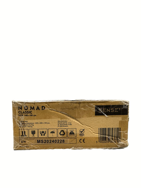 Γραφείο Gaming Nomad Ξύλινο Μαύρο 140x60εκ.