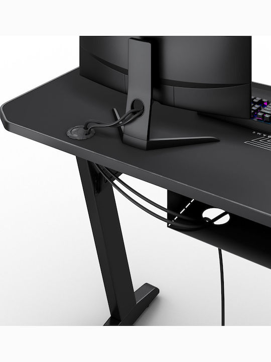 Γραφείο Gaming Nomad Ξύλινο Μαύρο 140x60εκ.