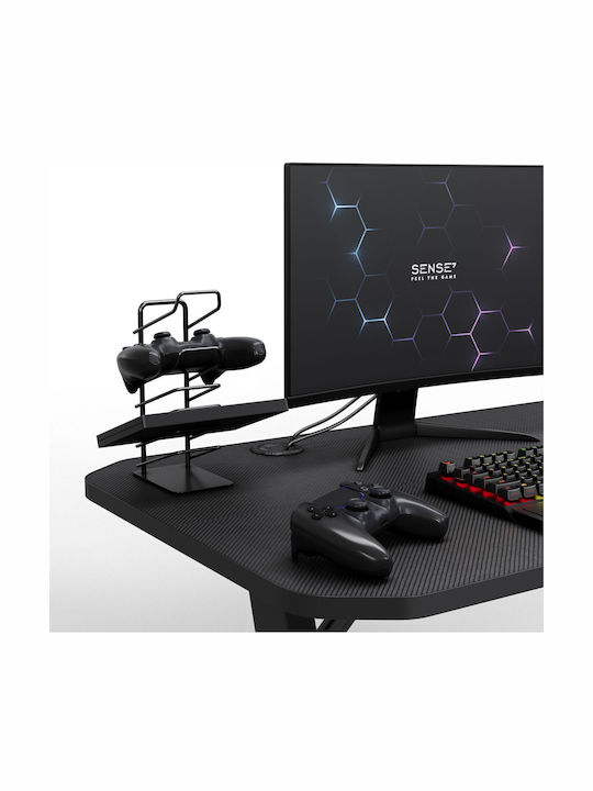Γραφείο Gaming Γυάλινο Czarne 140x60εκ.