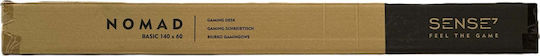 SENSE7 Spielbüro Nomad Basic Glas Czarne 140x60cm