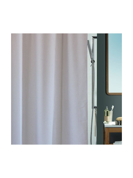 Spirella Natura Fabric Shower Curtain 180x200cm Beige