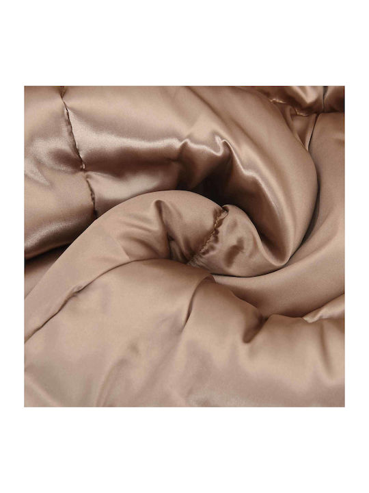 vidaXL Doppelbettdecke 200x140cm Gold