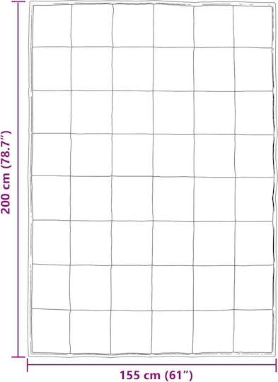 vidaXL Doppeldecke 200x155cm Gold