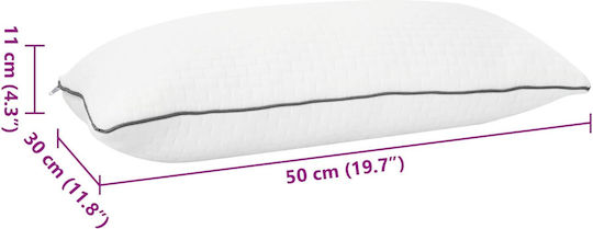 vidaXL Polyester Kopfkissen 50x80x11cm