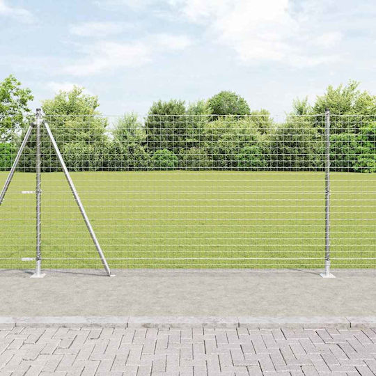 vidaXL Draht für Gartenzaun aus Stahl 3.2x3.2cm 52Stück Silver