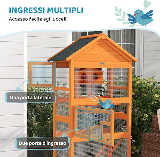 Pawhut Rodent Cage 92x52x