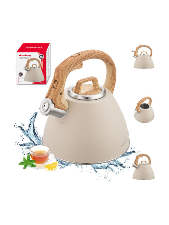 Klausberg Βραστήρας Ανοξείδωτος Μπεζ 2500ml