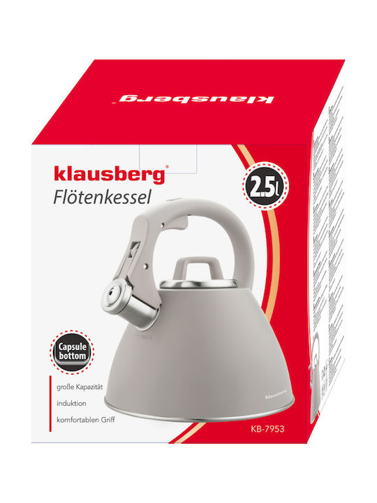 Klausberg Βραστήρας Ανοξείδωτος Μπεζ 2500ml