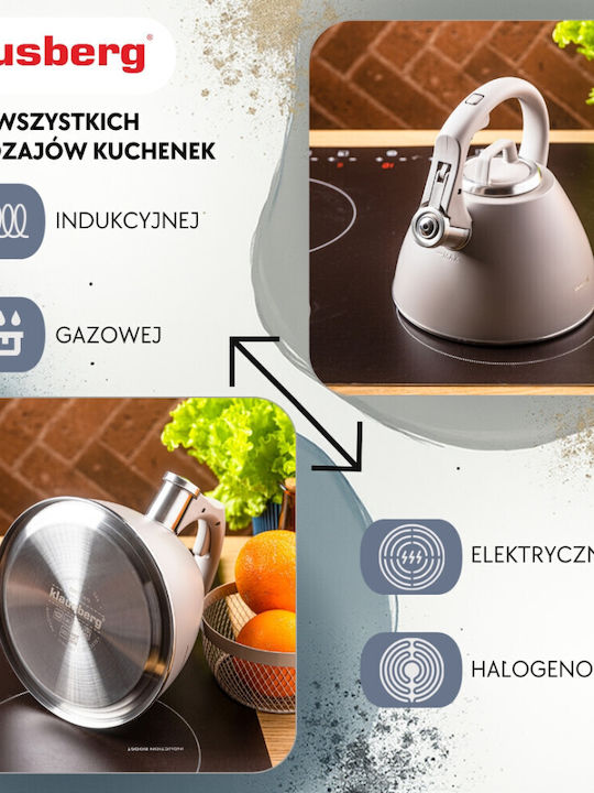 Klausberg Βραστήρας Ανοξείδωτος Μπεζ 2500ml