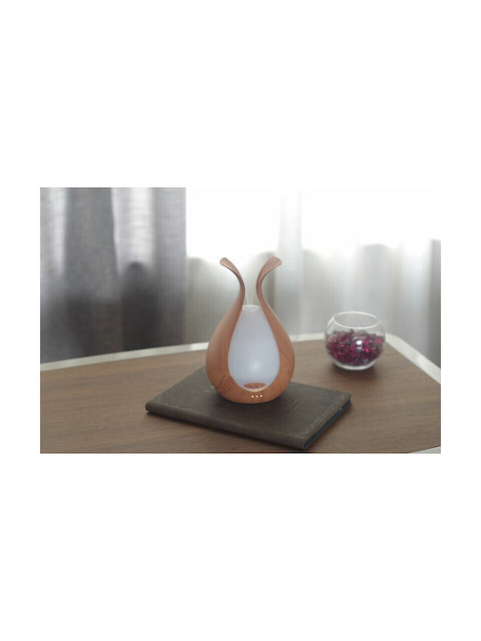 Sixu Lumini LED Dispozitiv de aromaterapie Ultrasonic cu temporizator Maro 200ml